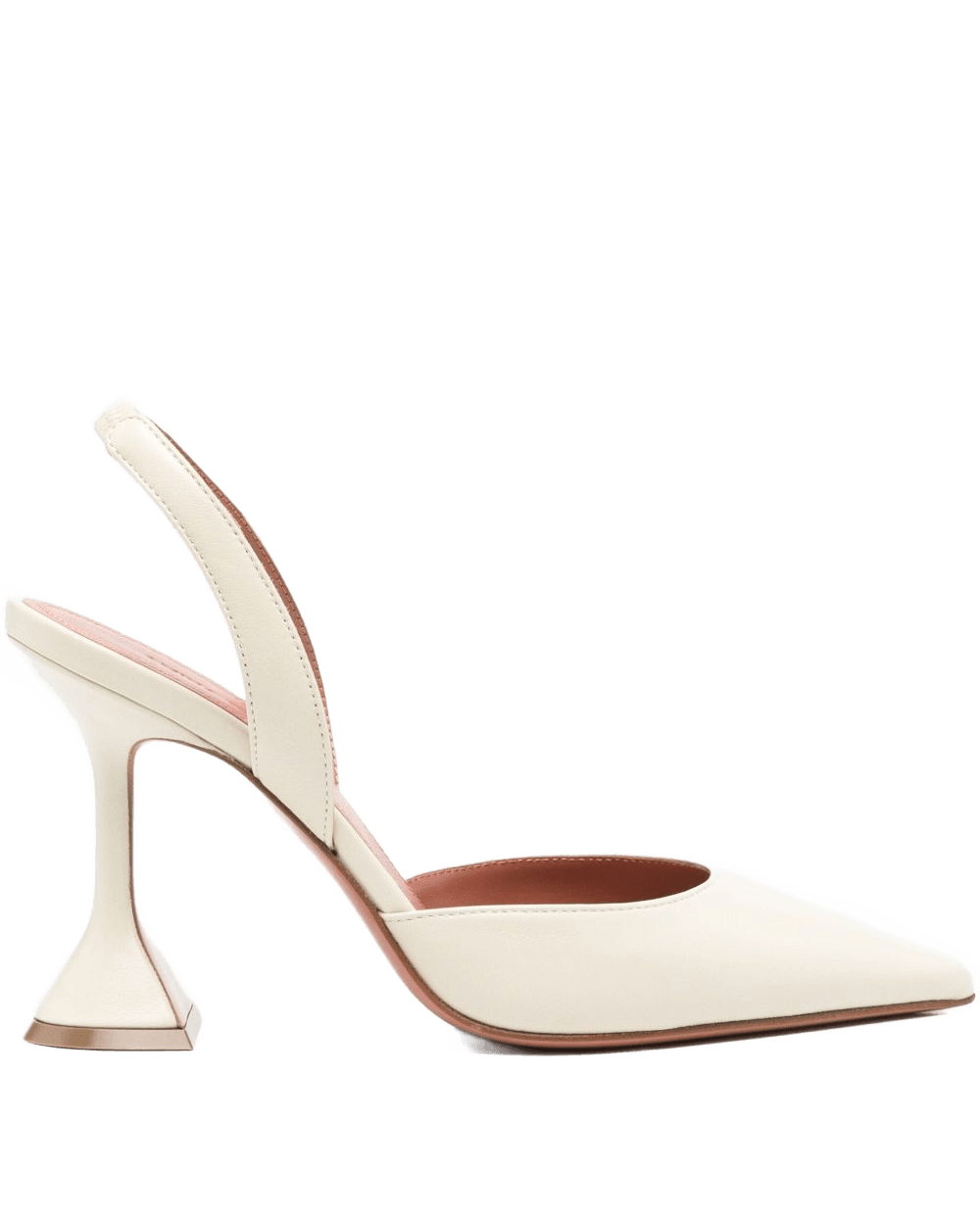 Amina Muaddi Beige Heel Glam Steals