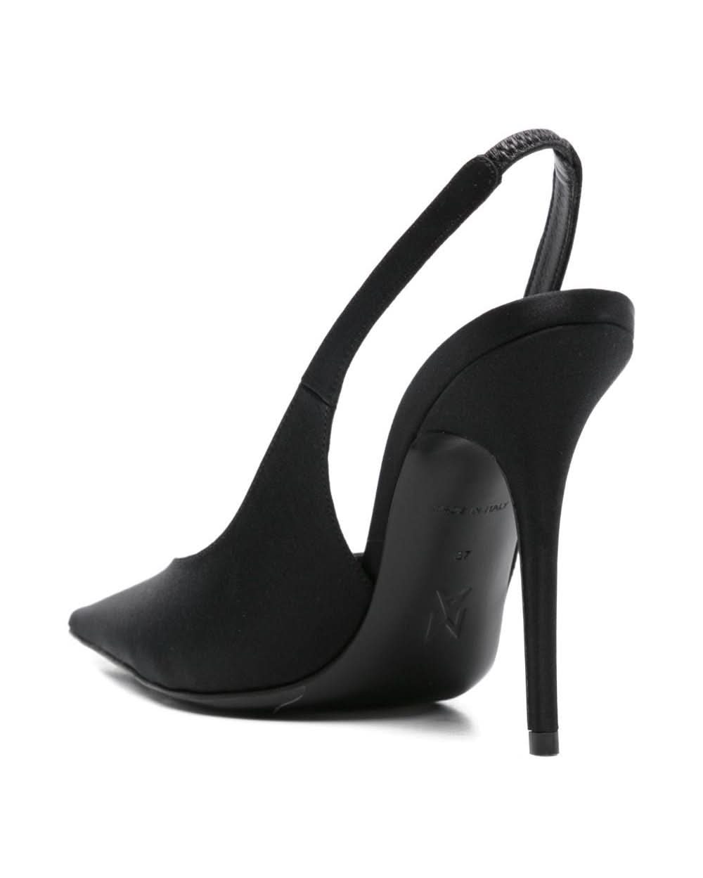 Amina Muaddi Black Heel Medium Heel