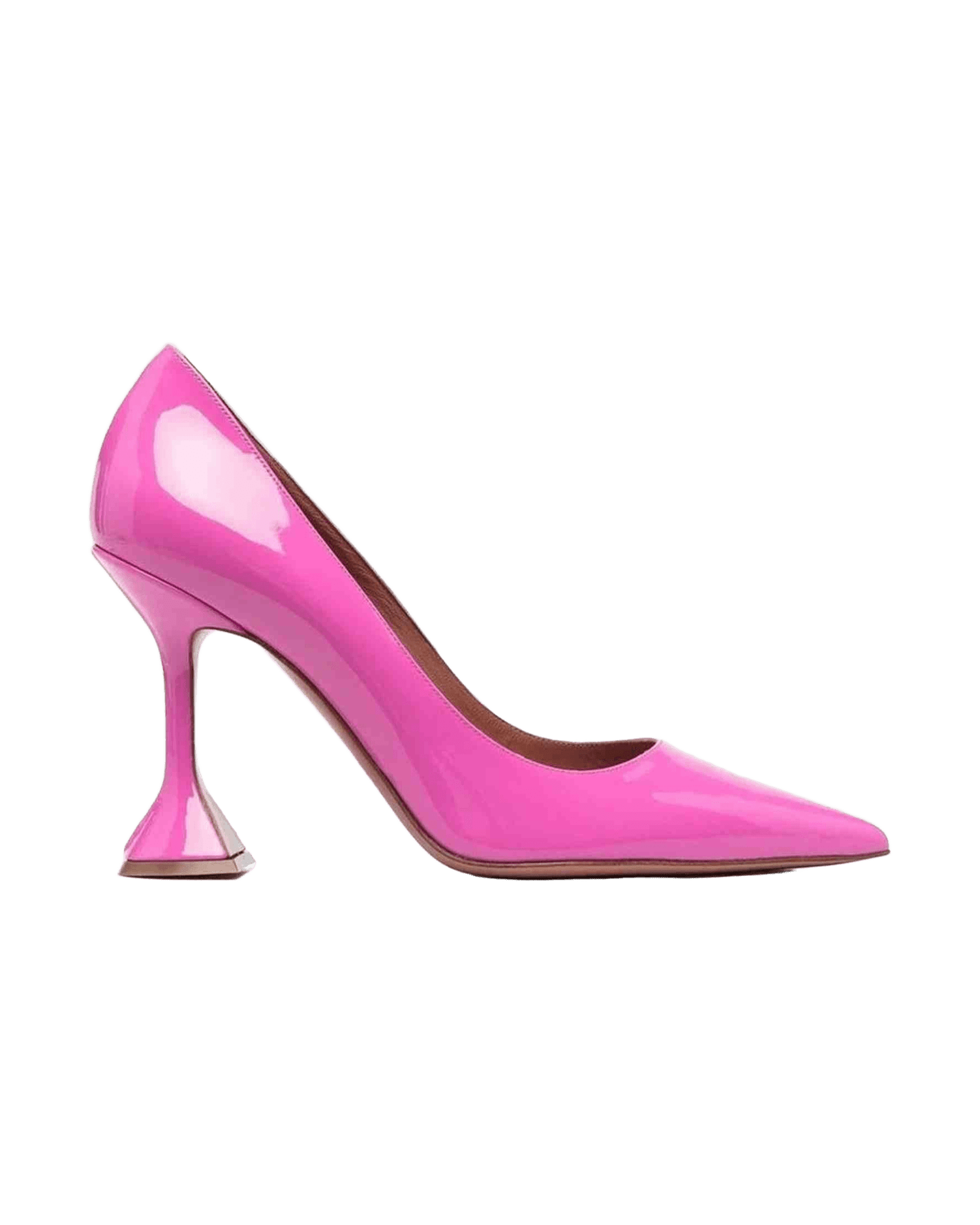 Amina Muaddi Leather Ami Patent Pumps Glam Steals