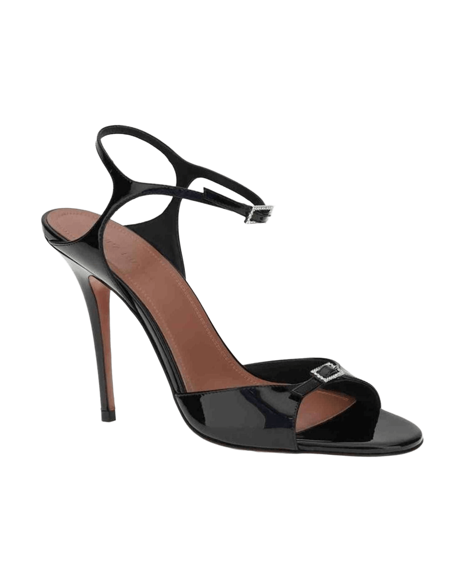 Amina Muaddi Leather Patent Adut Sandals Glam Steals