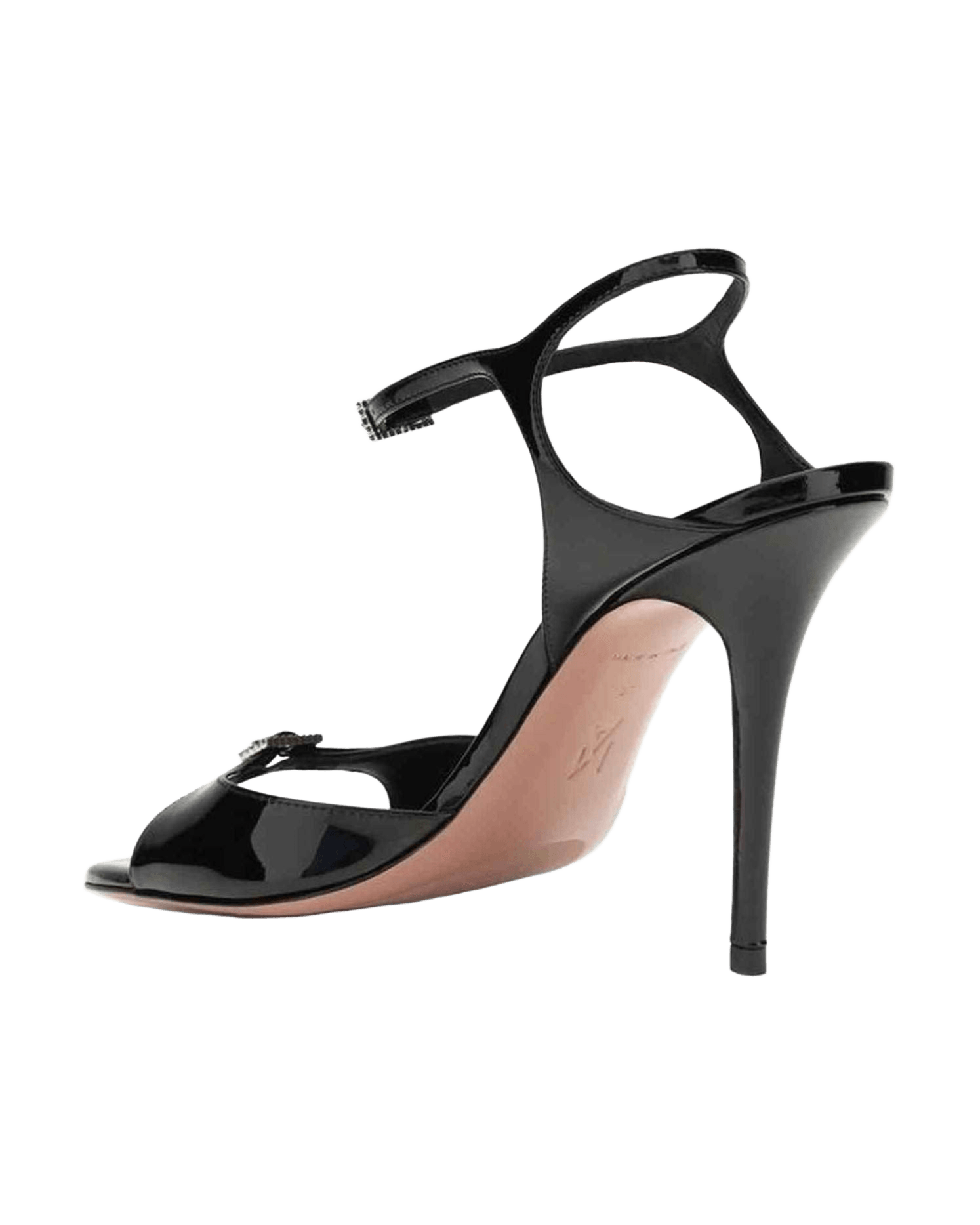 Amina Muaddi Leather Patent Adut Sandals Glam Steals