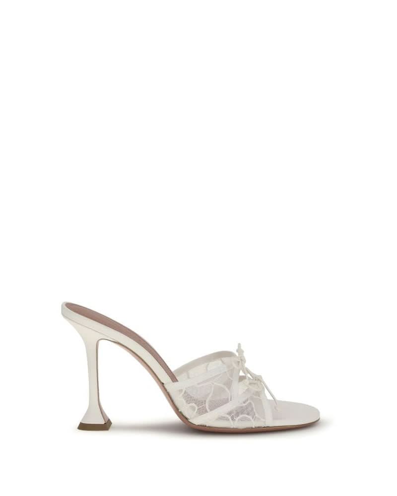 Amina Muaddi White Heels