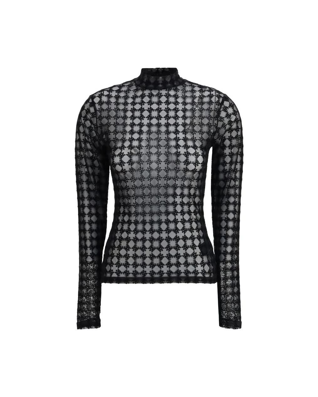 Amiri Black Polyester Top
