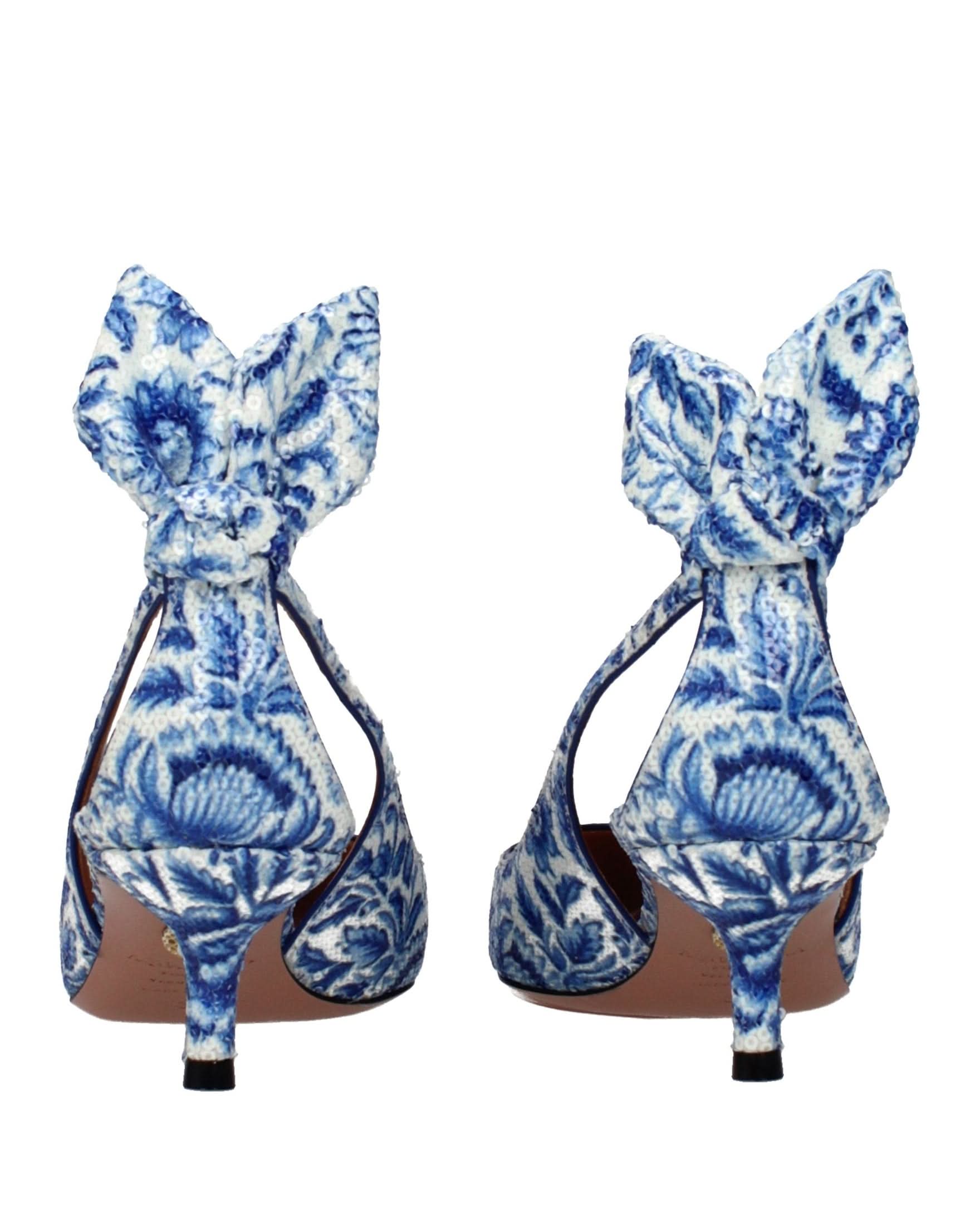 Aquazzura Blue Paillettes High Heel Pumps