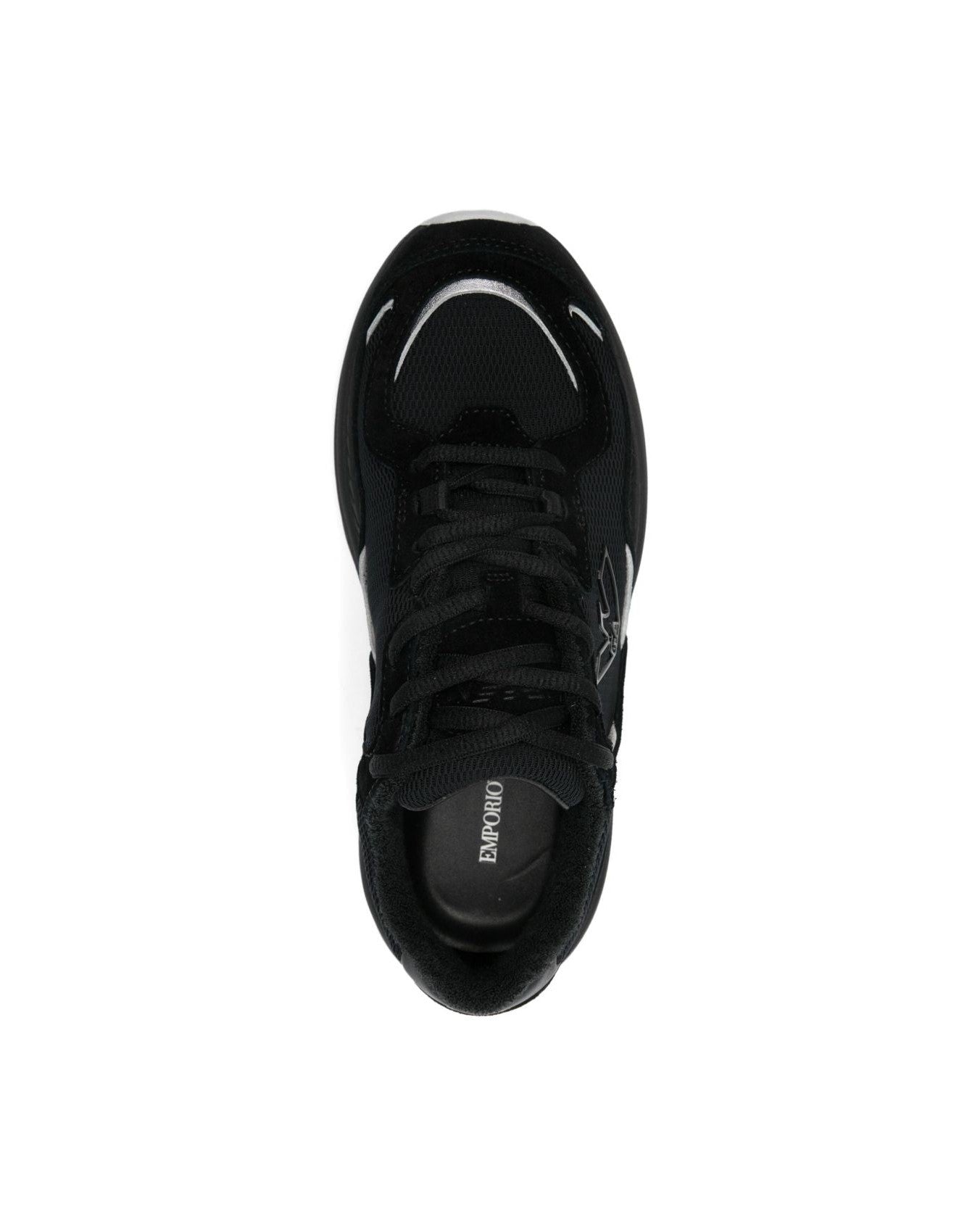 Armani Black Emporio Exclusive Sneakers Glam Steals
