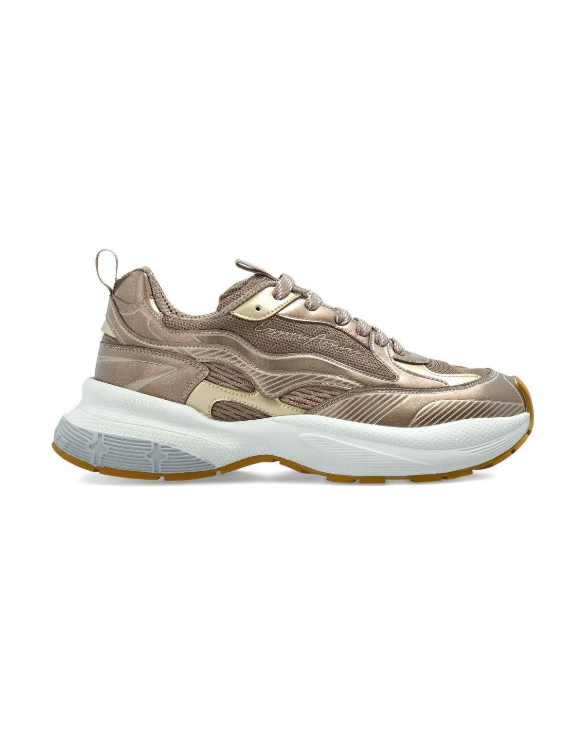 Armani Brown Emporio Exclusive Sneakers Glam Steals