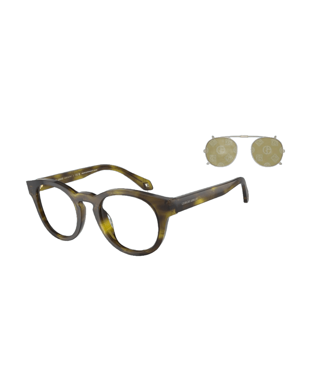 Armani Giorgio Brown Acetate Sunglasses Sunglasses