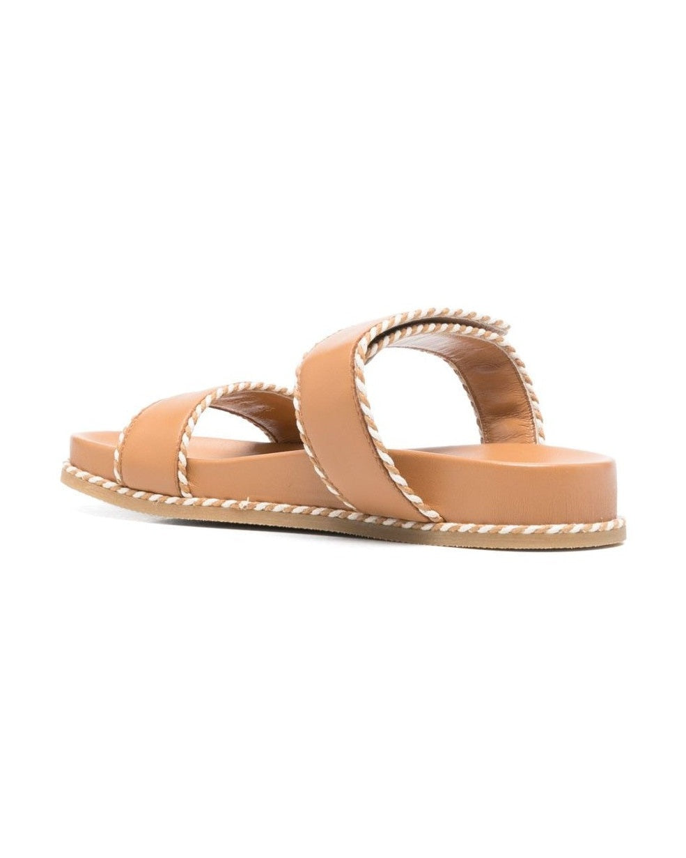 Armani Emporio Exclusive Sandals with Nappa Strap and Two Tone Profiles Glam Steals