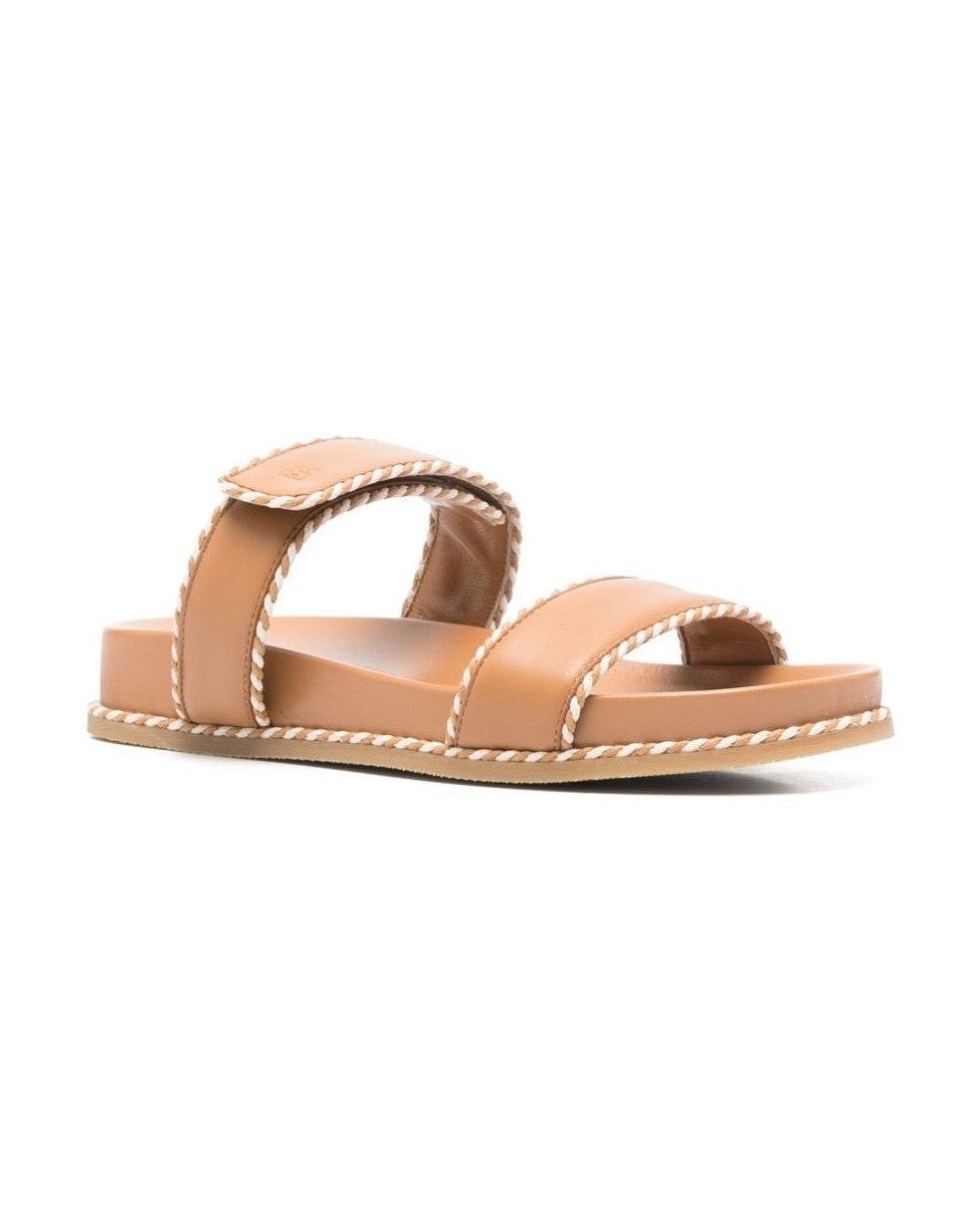 Armani Emporio Exclusive Sandals with Nappa Strap and Two Tone Profiles Glam Steals