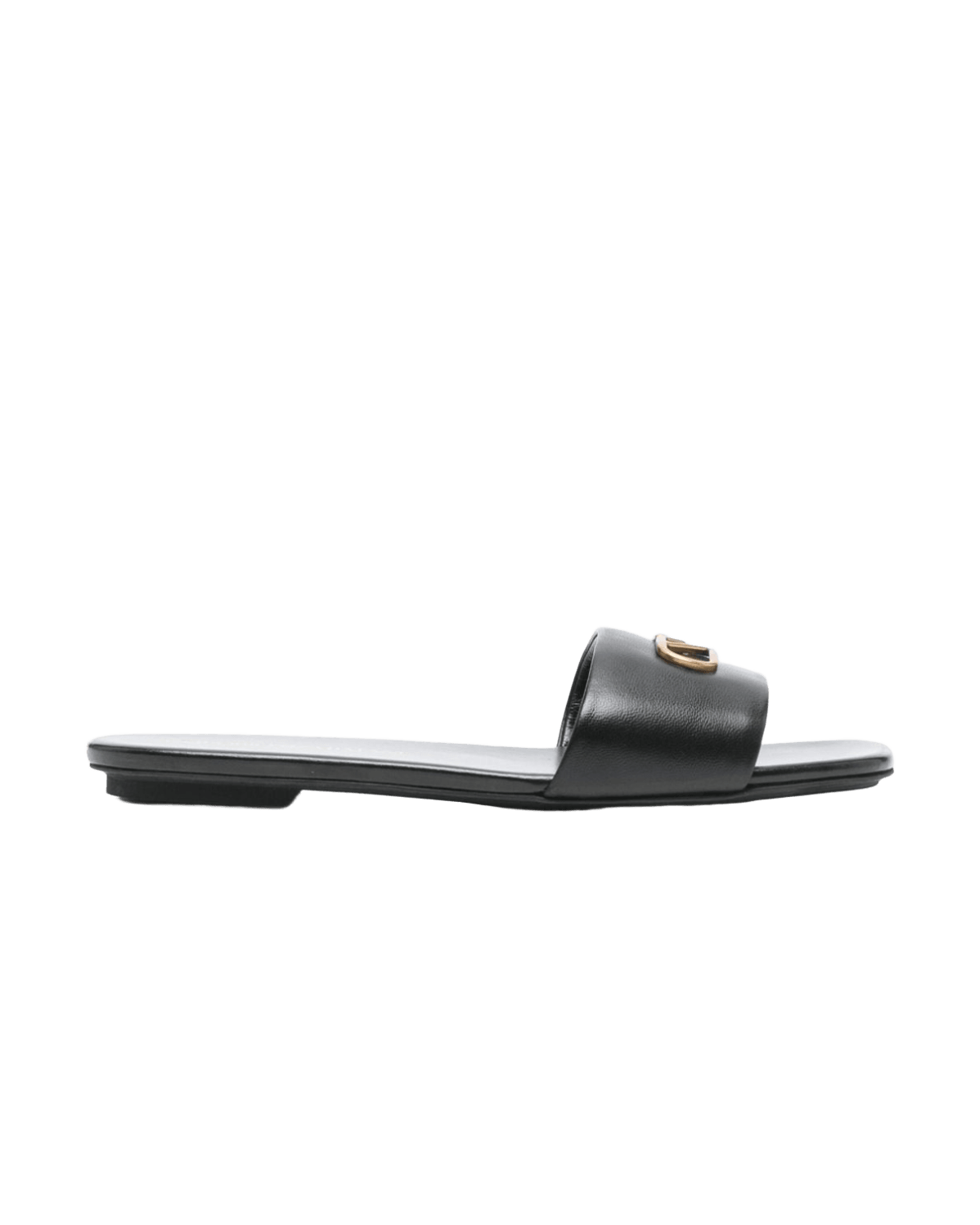 Armani Leather Emporio Exclusive Nappa Sandals with Eagle Plate Glam Steals