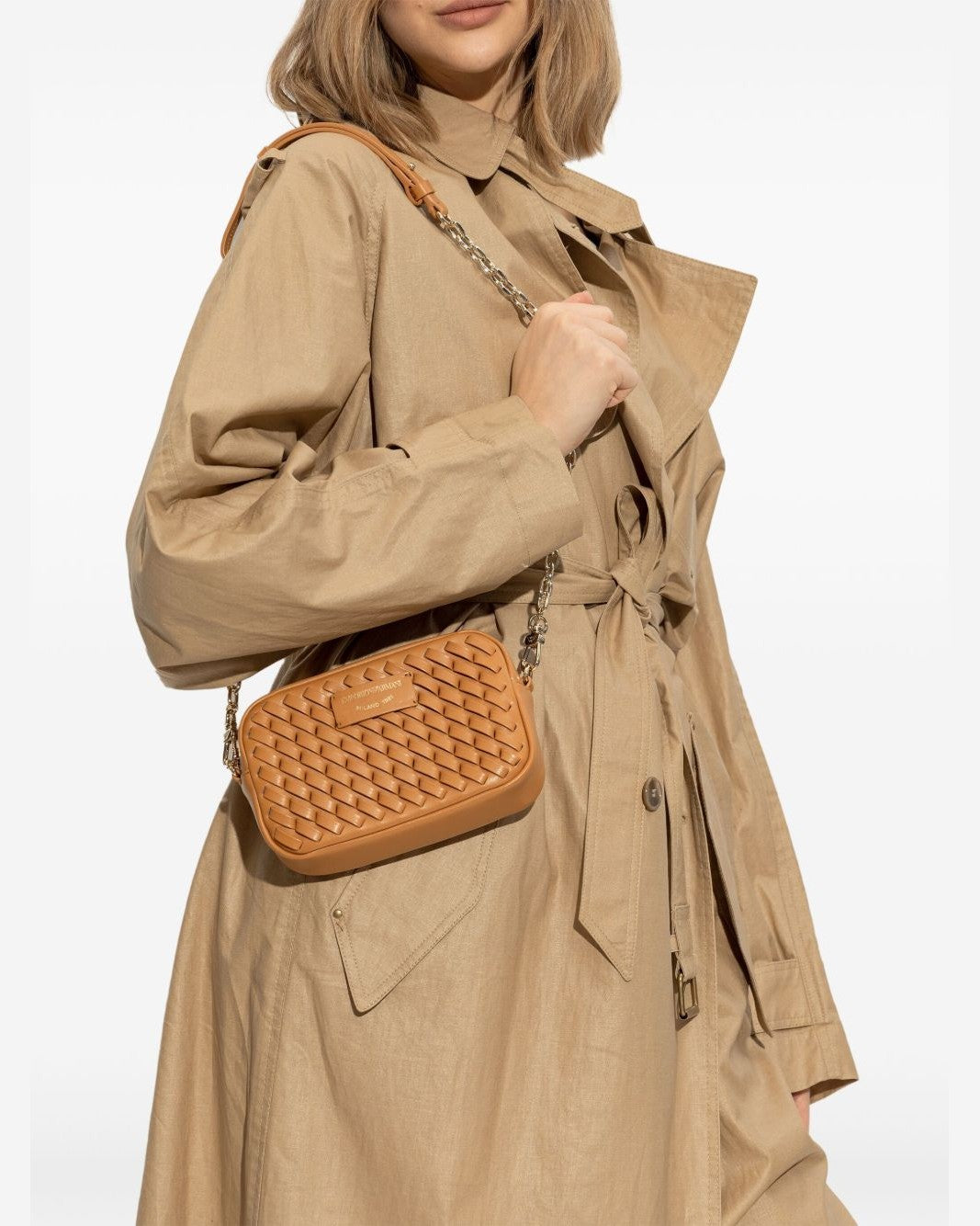 Armani Leather Emporio Exclusive Shoulder Bag Glam Steals