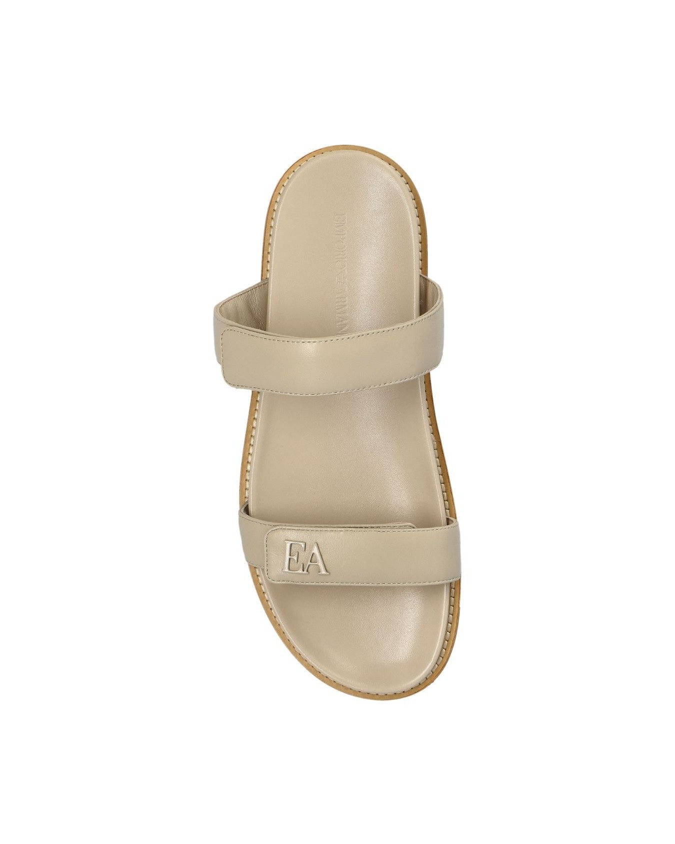 Armani Leather Emporio Exclusive Slide Sandals Glam Steals