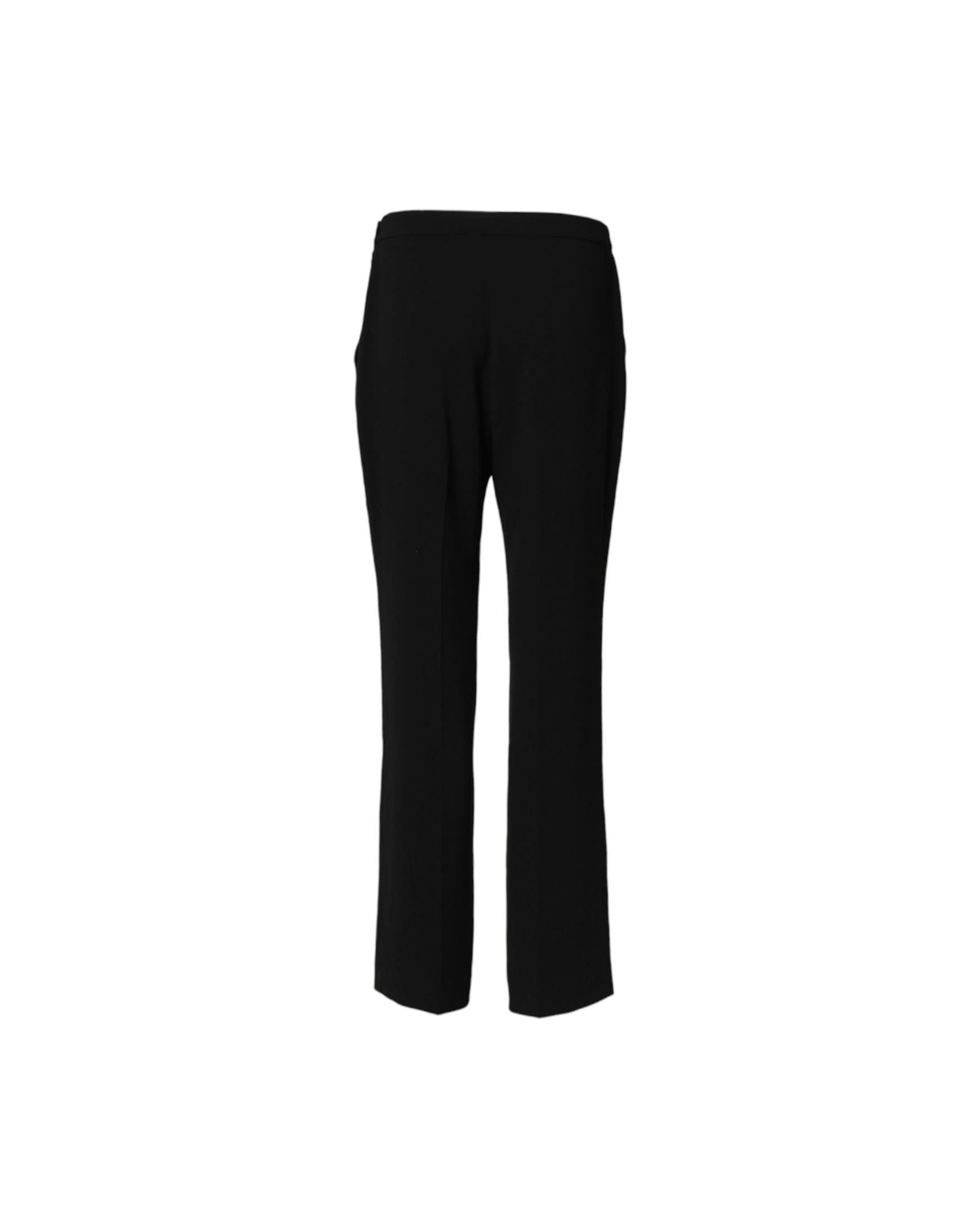 Aspesi Black High Waist Zip Straight Chino Trouser Pant