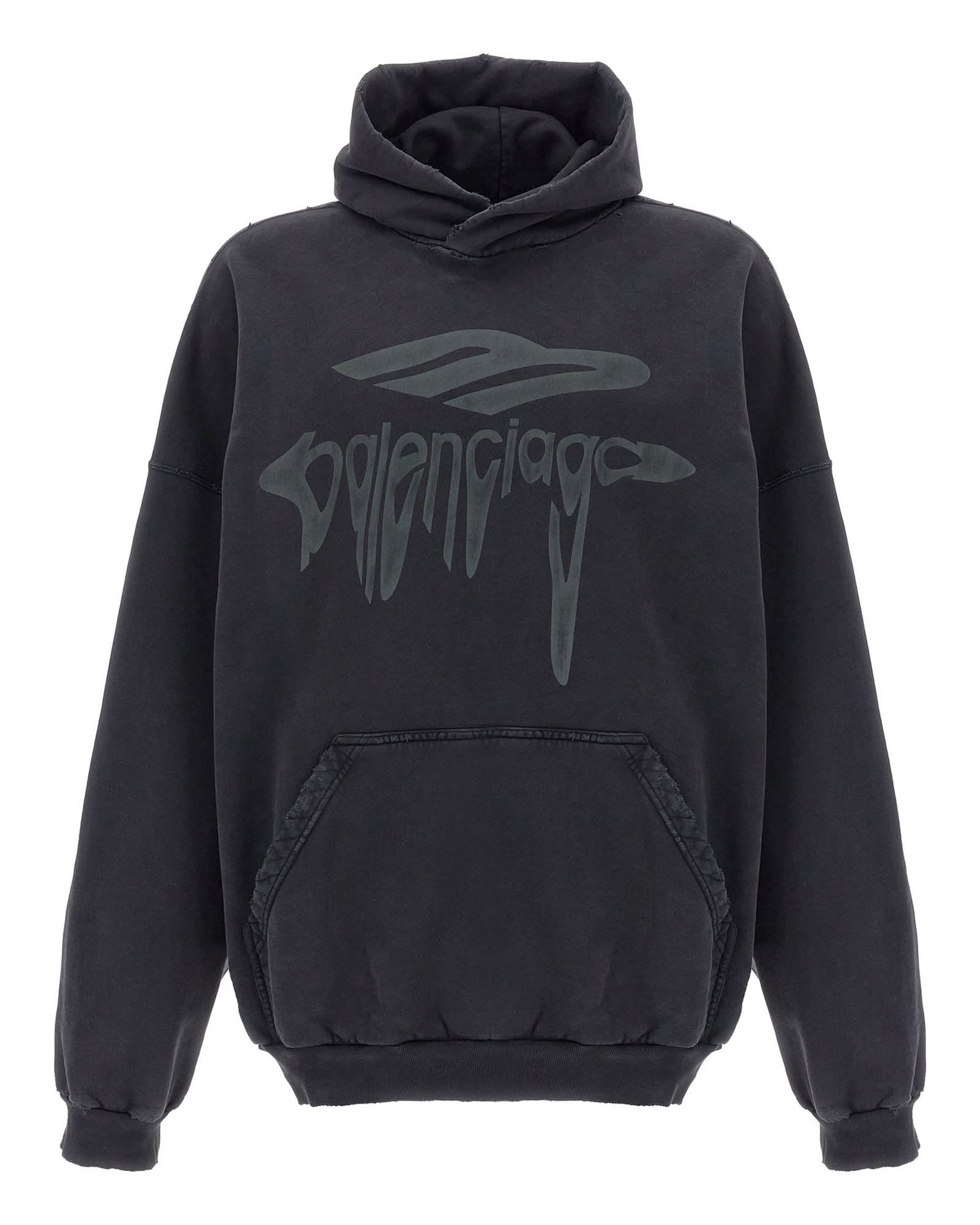 Balenciaga 3b Liquefied Hoodie Glam Steals