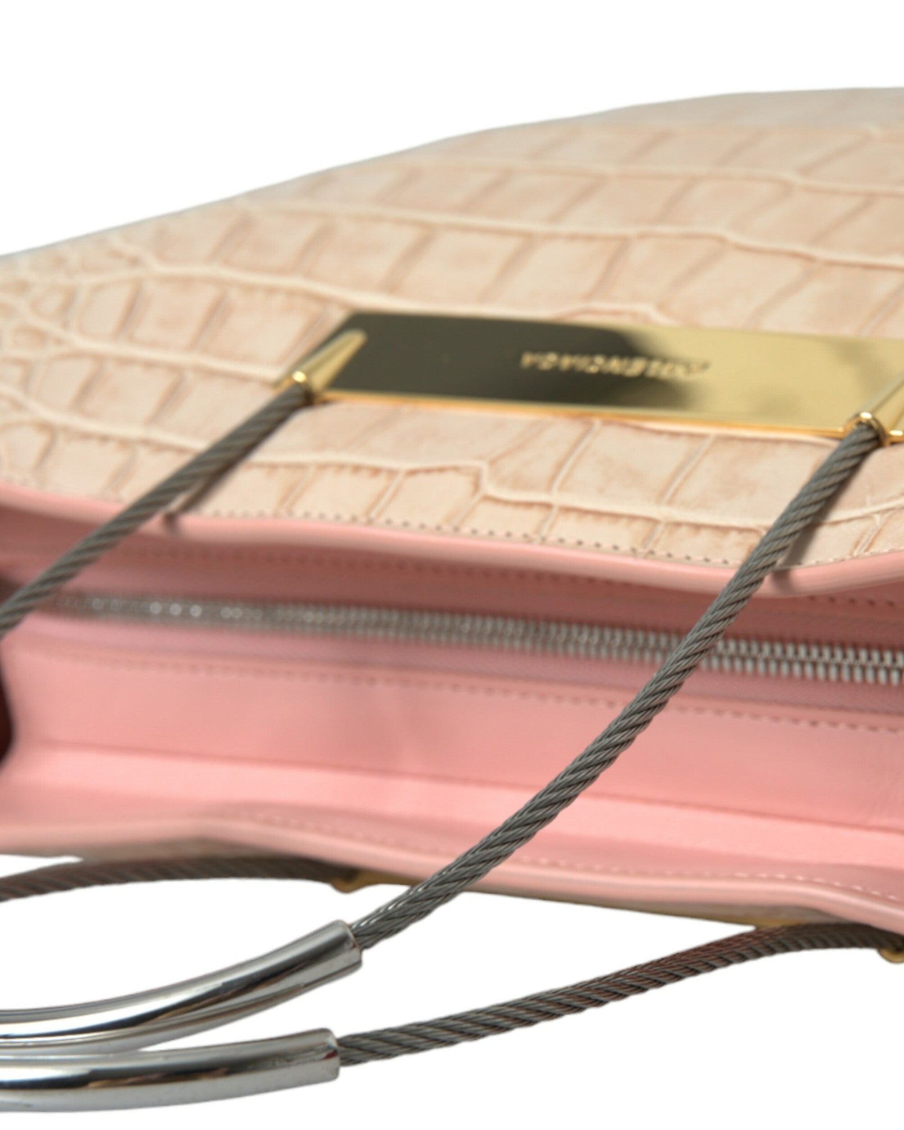 Balenciaga Alligator Leather Chic Tote Pink Bag Glam Steals