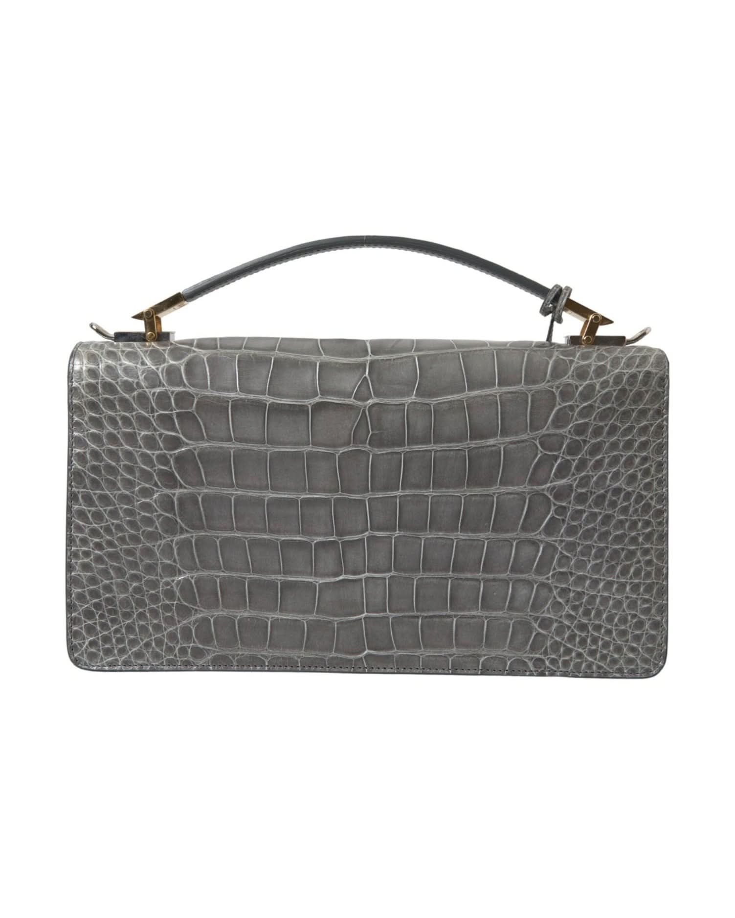 Balenciaga Alligator Leather Medium Shoulder Bag Shoulder Bags