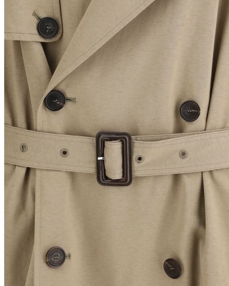 Balenciaga Beige Cotton Trench Coat