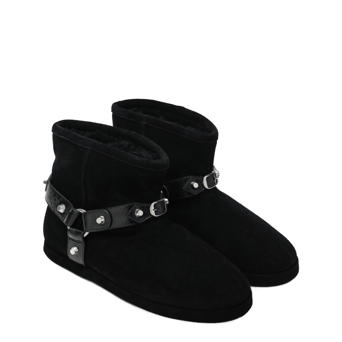 Balenciaga Black Alaska Soft Ankle Boots Glam Steals