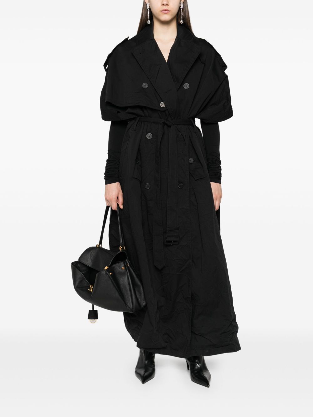 Balenciaga Black Coat Glam Steals
