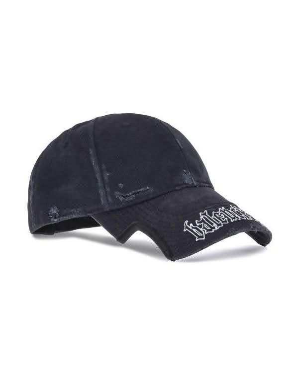 Balenciaga Black Cotton Cap Glam Steals