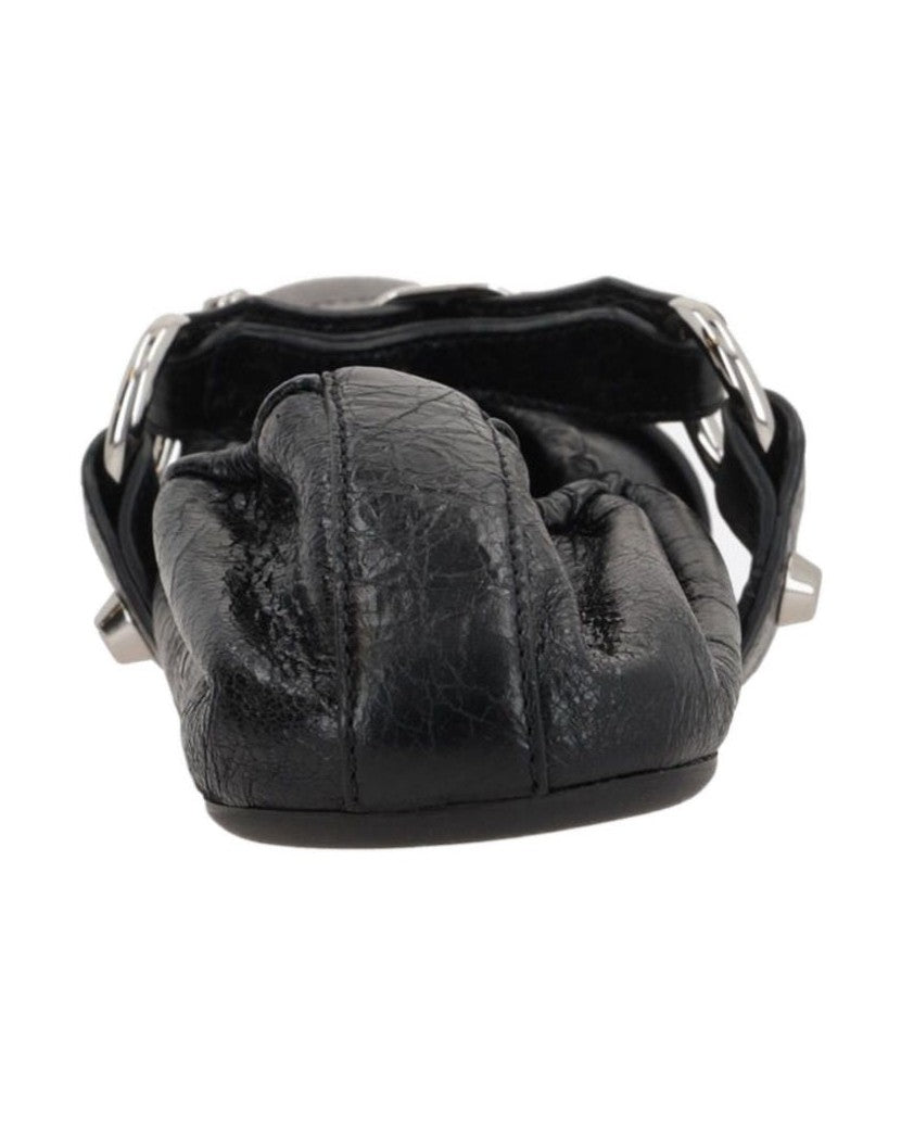 Balenciaga Black Flat Shoes Glam Steals