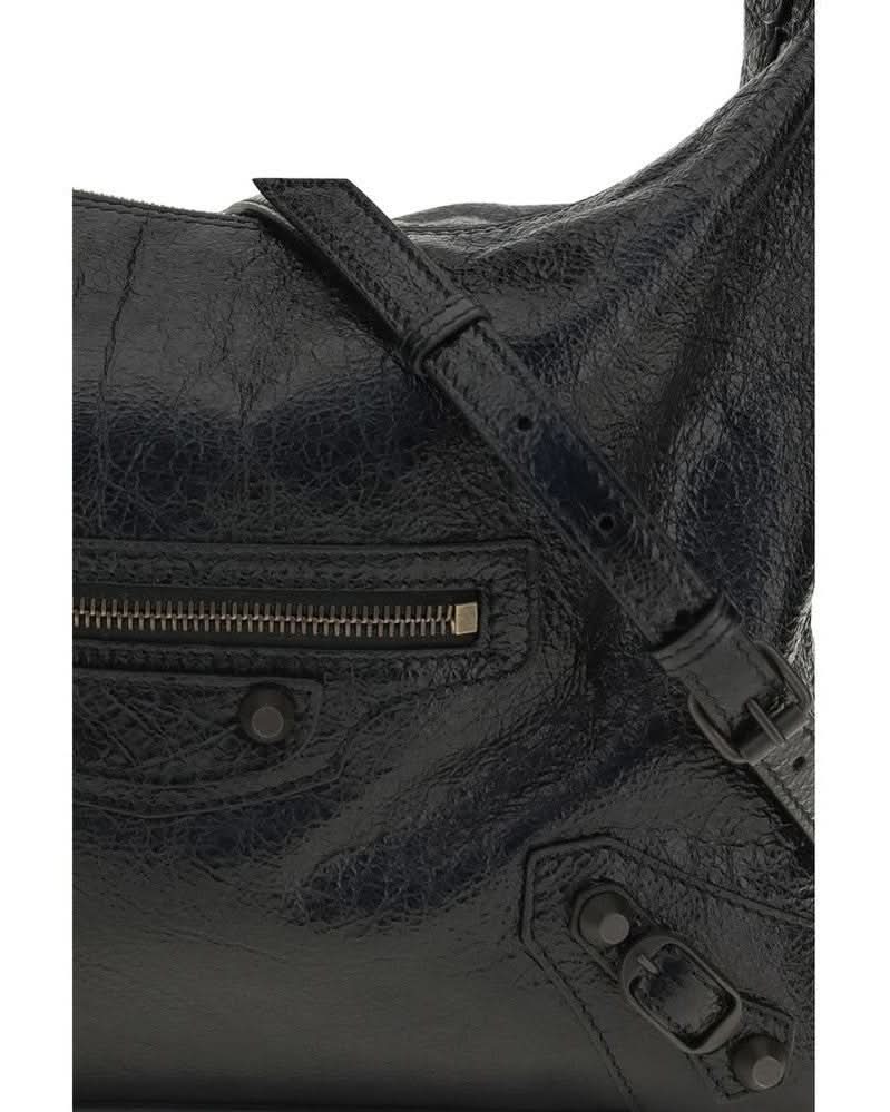 Balenciaga Black Lamb Ovis Aries Shoulder Bag Glam Steals