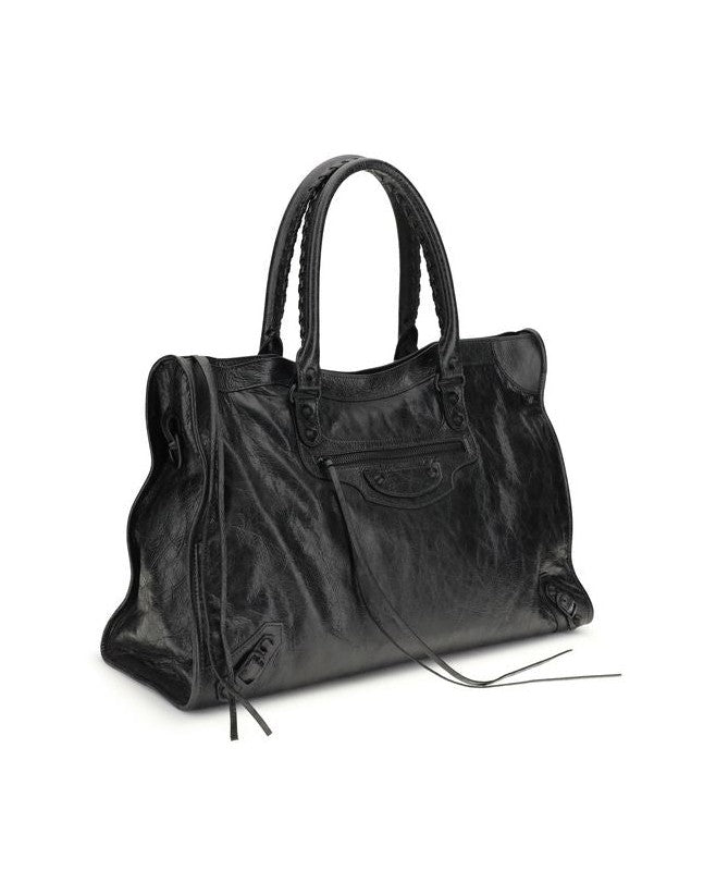 Balenciaga Black Lamb Ovis Aries Shoulder Bag Glam Steals