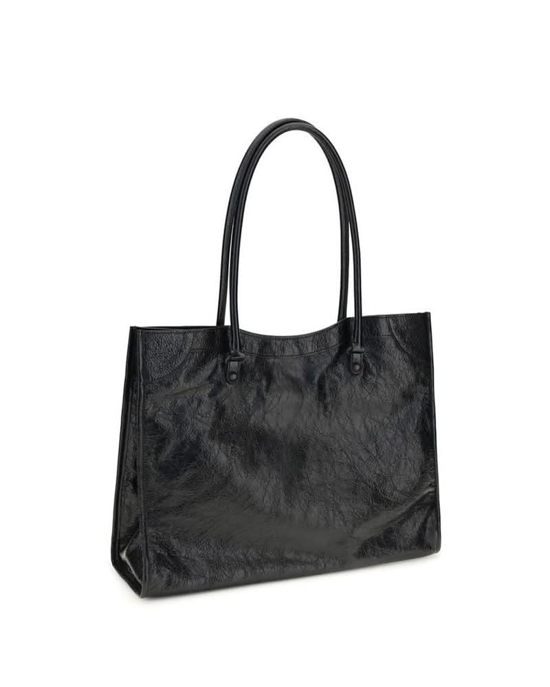 Balenciaga Black Lamb Ovis Aries Shoulder Bag Glam Steals