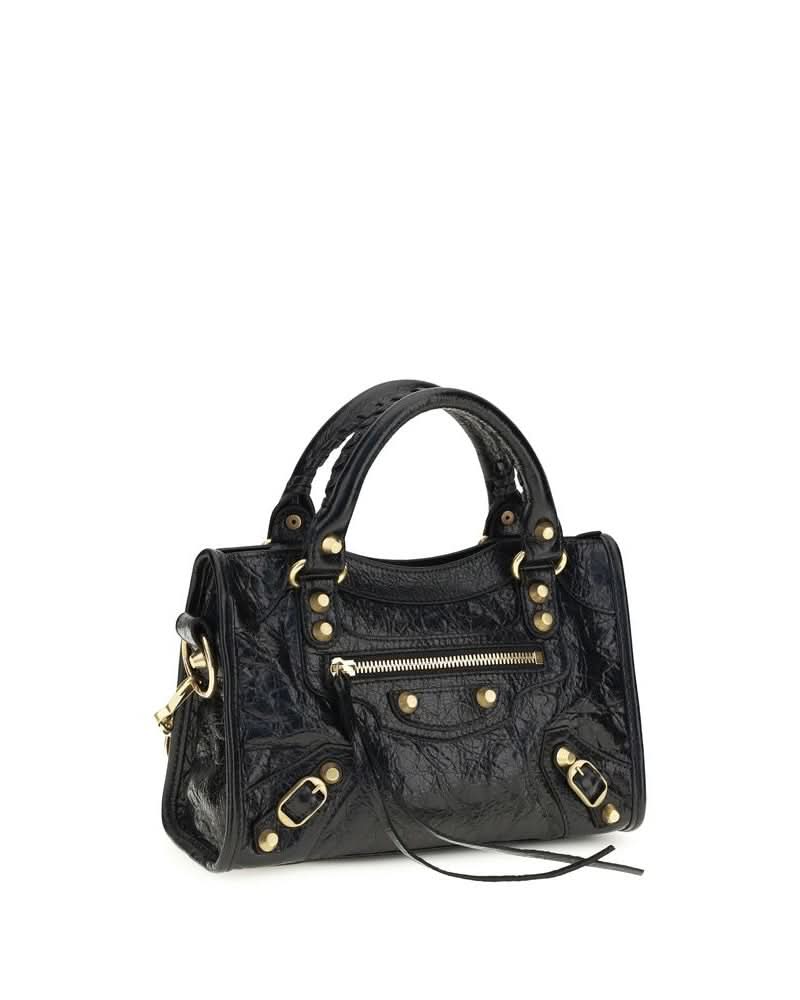 Balenciaga Black Lamb Ovis Aries Shoulder Bag Glam Steals