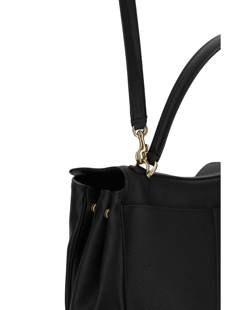 Balenciaga Black Leather Calf Bos Taurus Shoulder Bag Glam Steals