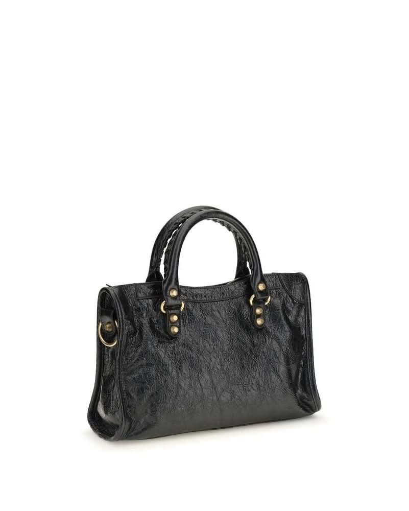 Balenciaga Black Leather Lamb Shoulder Bag