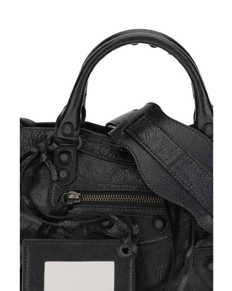 Balenciaga Black Leather Lamb Shoulder Bag Glam Steals