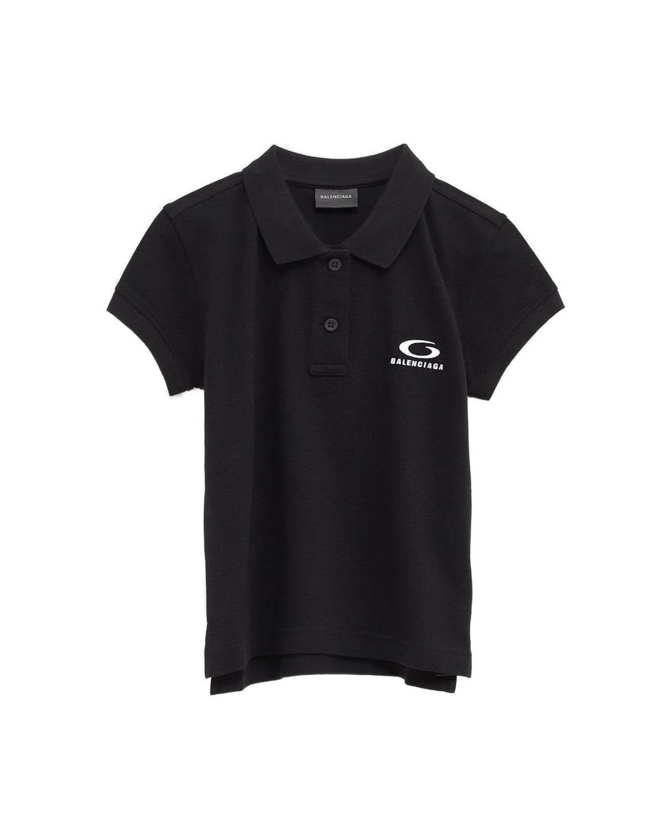 Balenciaga Black Polo T-Shirt T-Shirts