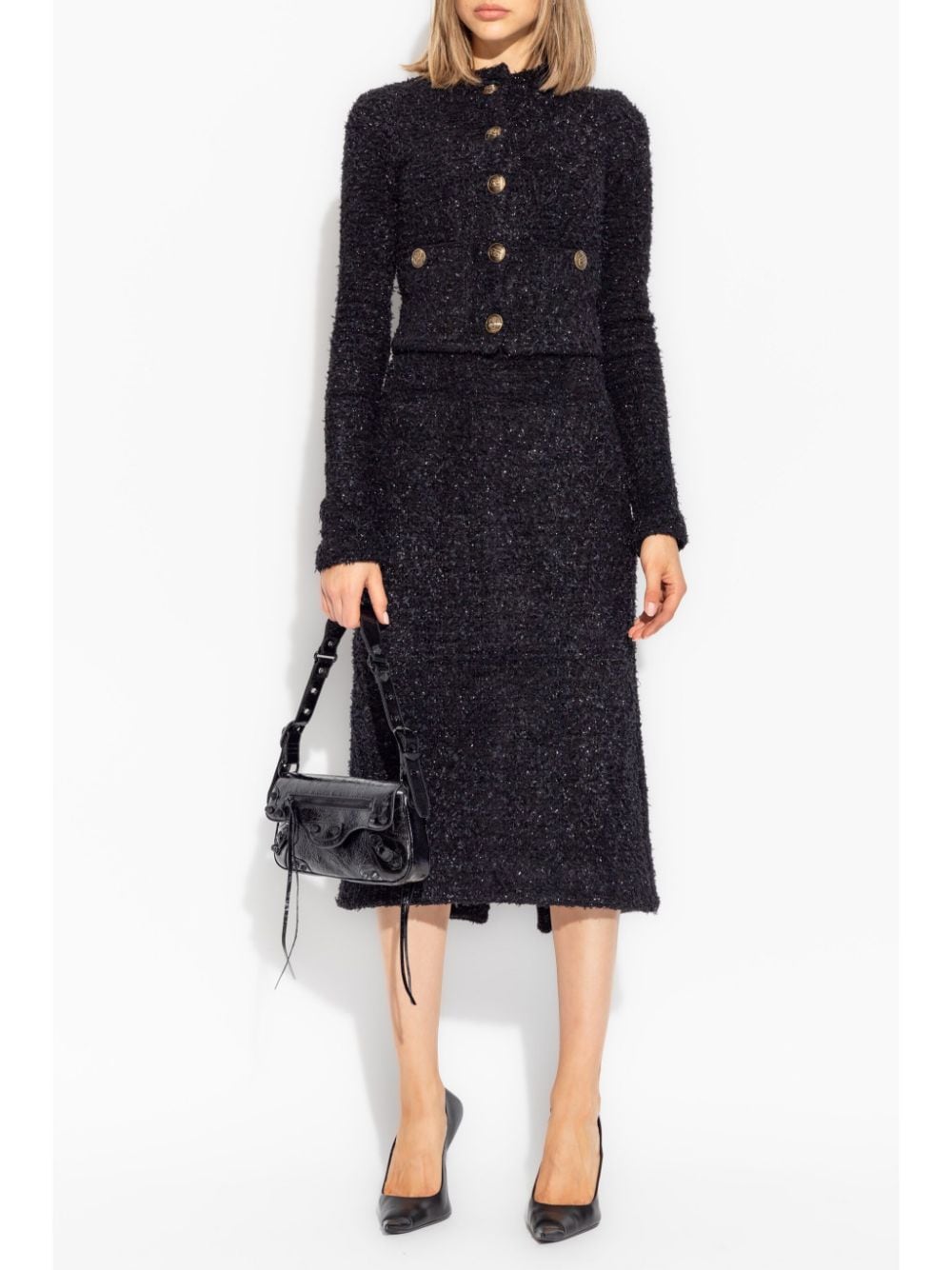 Balenciaga Black Skirt Glam Steals