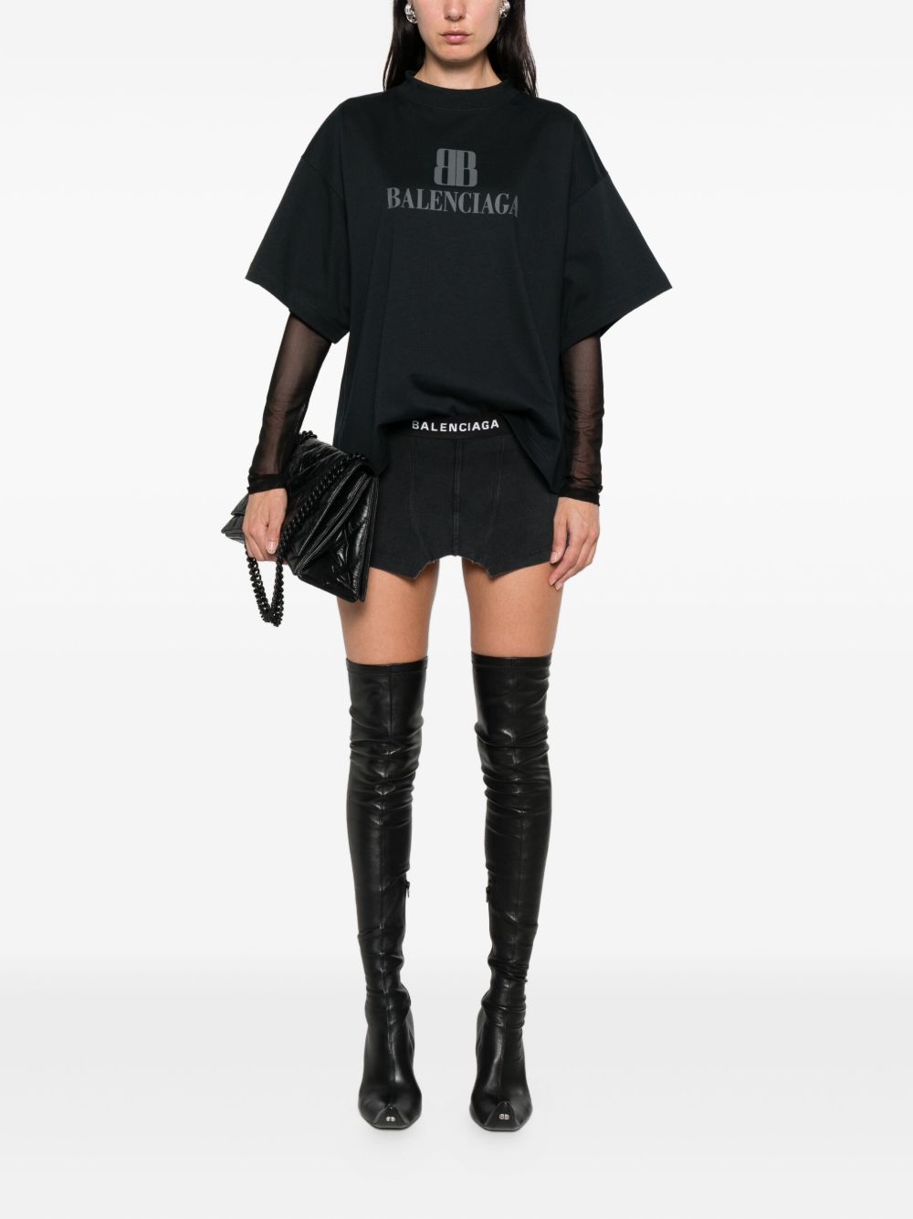 Balenciaga Black Skirt Glam Steals