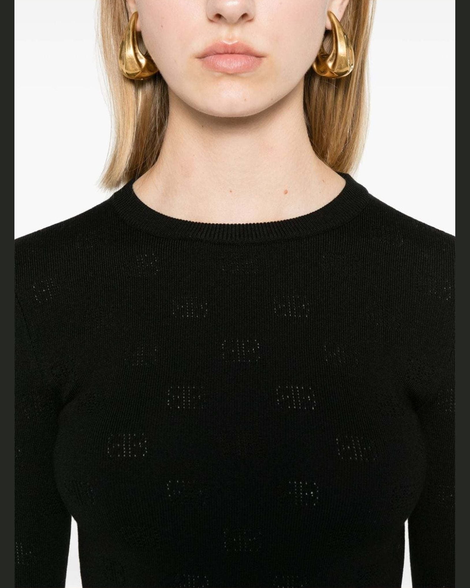 Balenciaga Black Sweater Glam Steals
