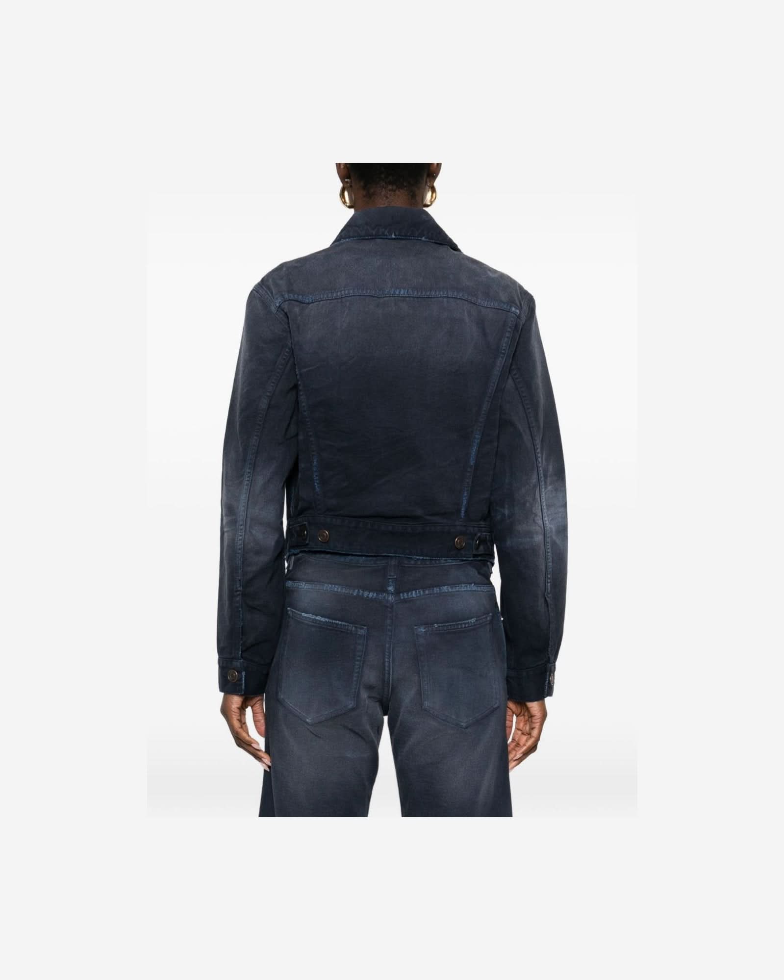 Balenciaga Blue Coat Coats & Jackets