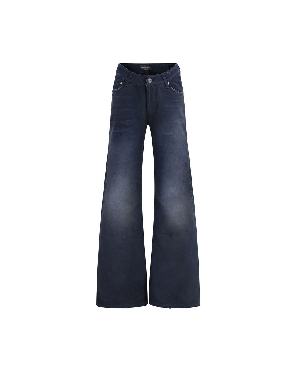 Balenciaga Blue Cotton Flared Jeans Glam Steals