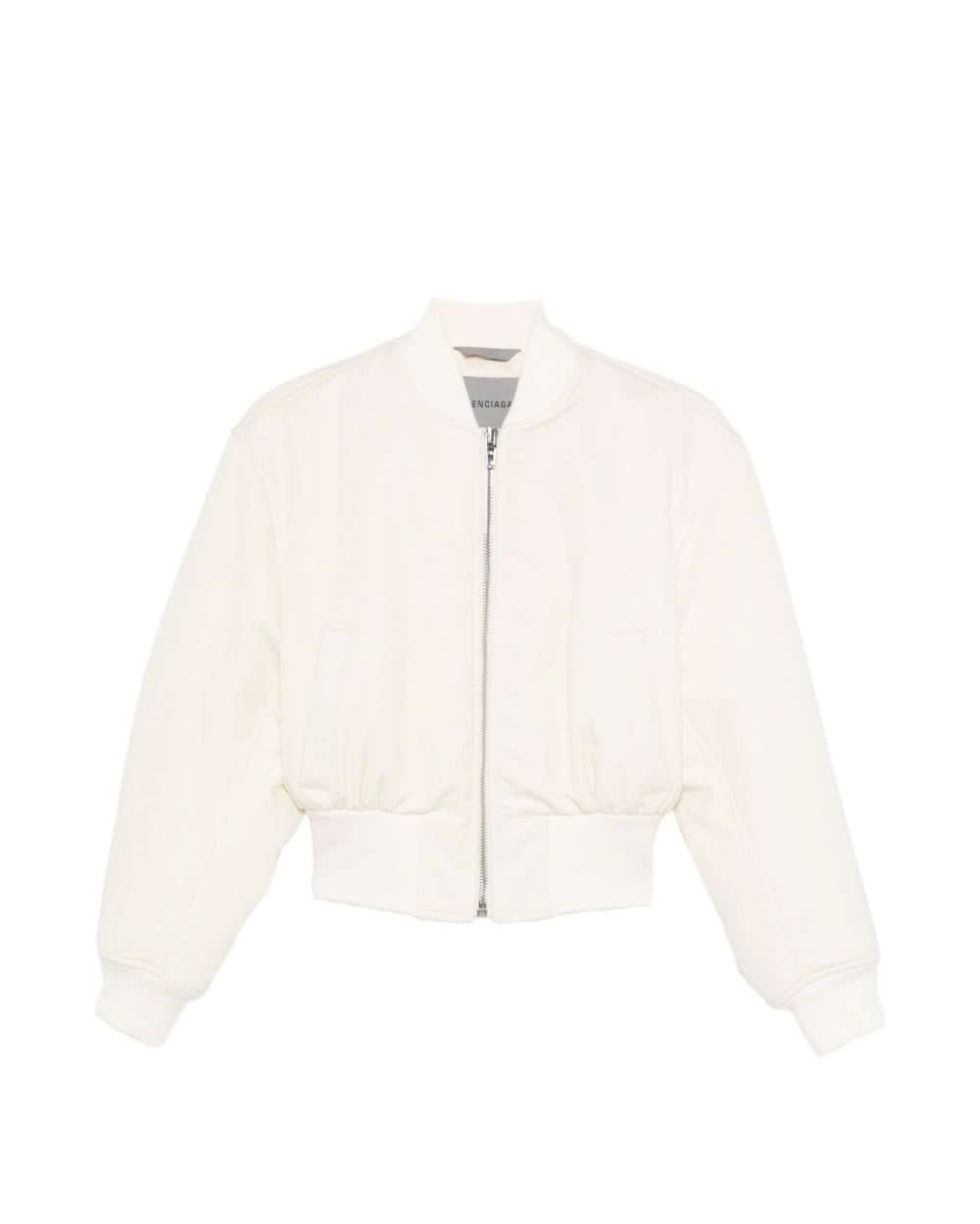 Balenciaga Cropped Bomber Jacket Glam Steals