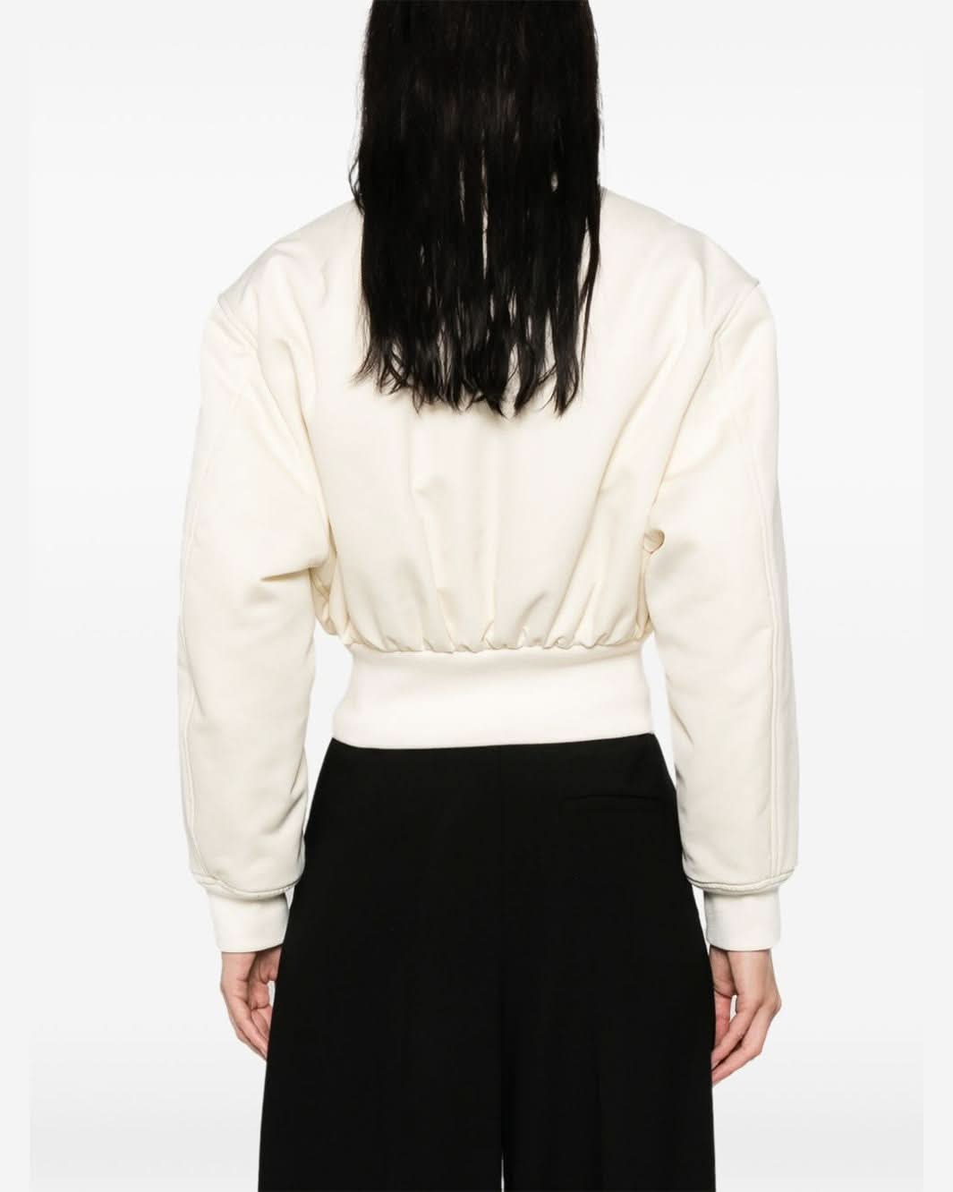 Balenciaga Cropped Bomber Jacket Glam Steals