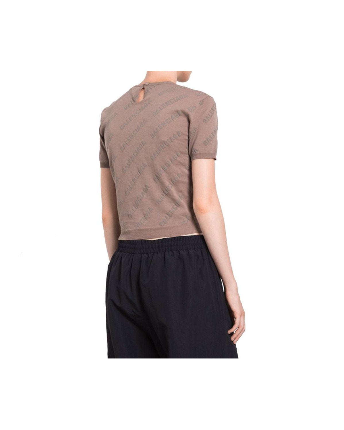 Balenciaga Brown Cotton Tank Top Glam Steals