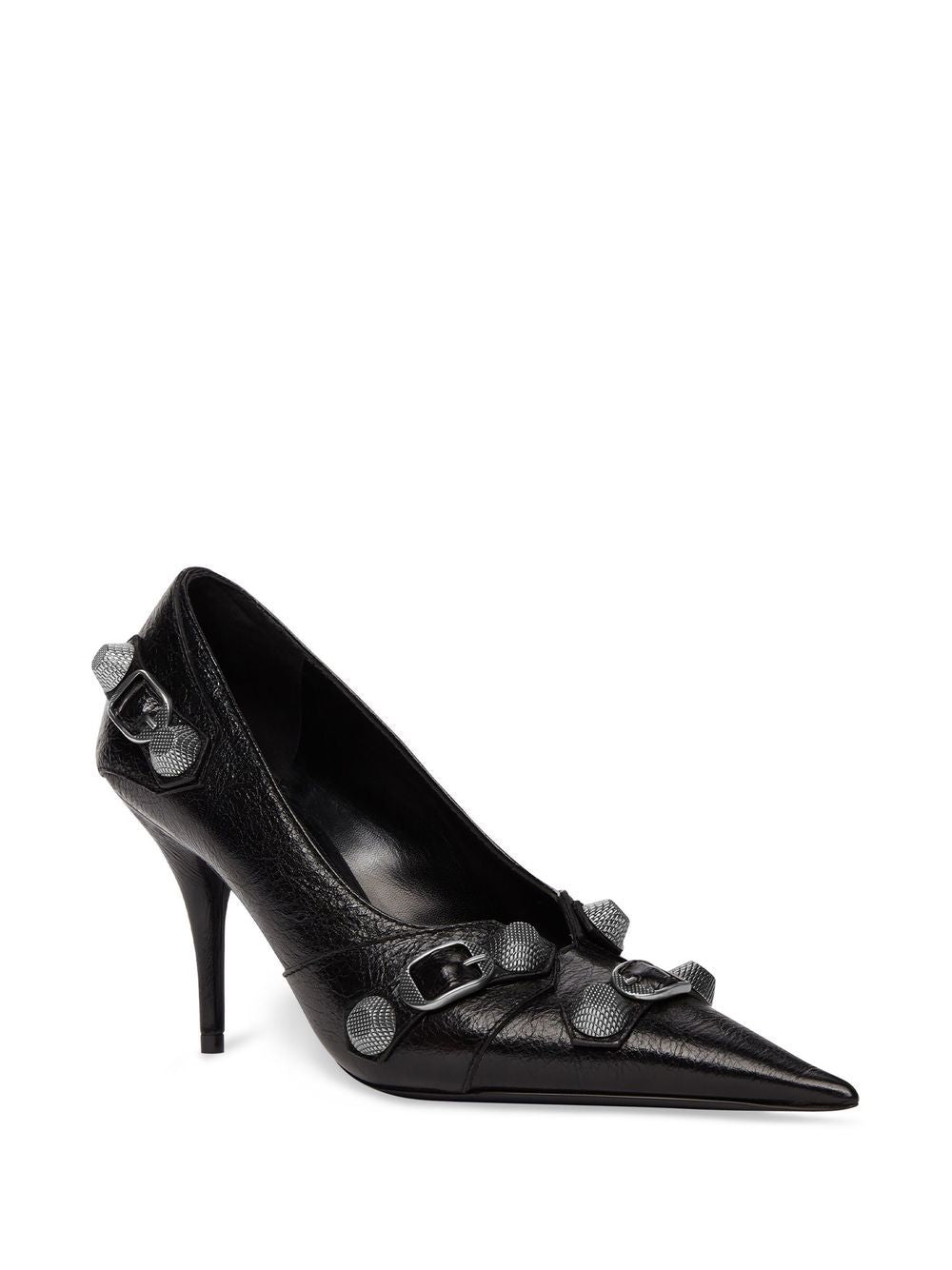 Balenciaga Cagole 90mm Cracked Heel Pumps Glam Steals