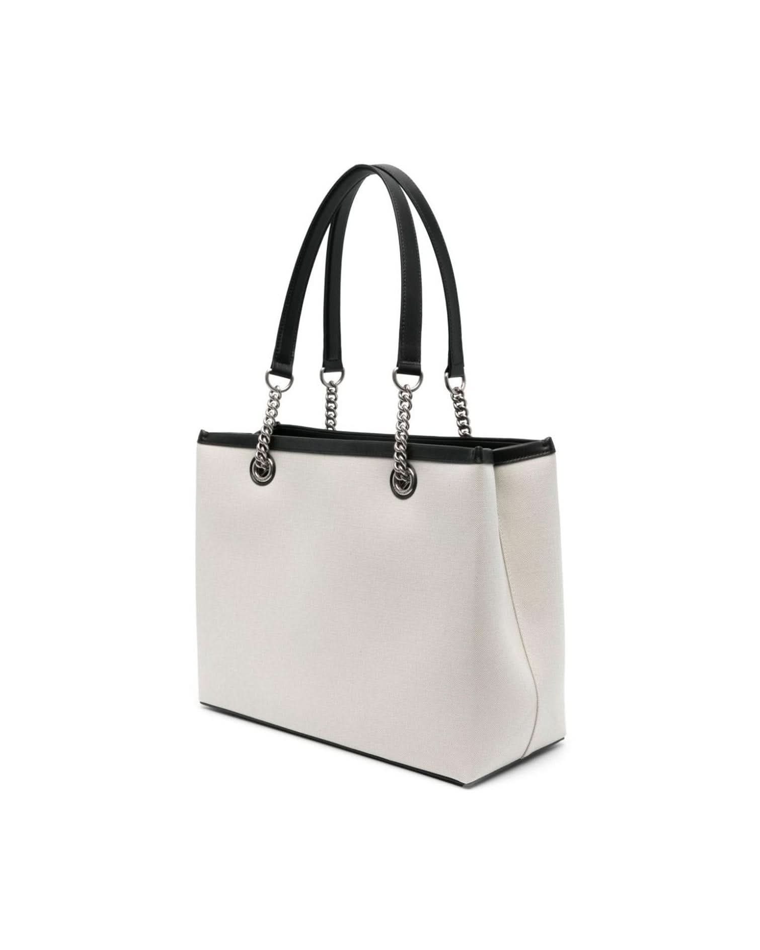 Balenciaga Canvas Logo Print Tote Bag Shopper Bags