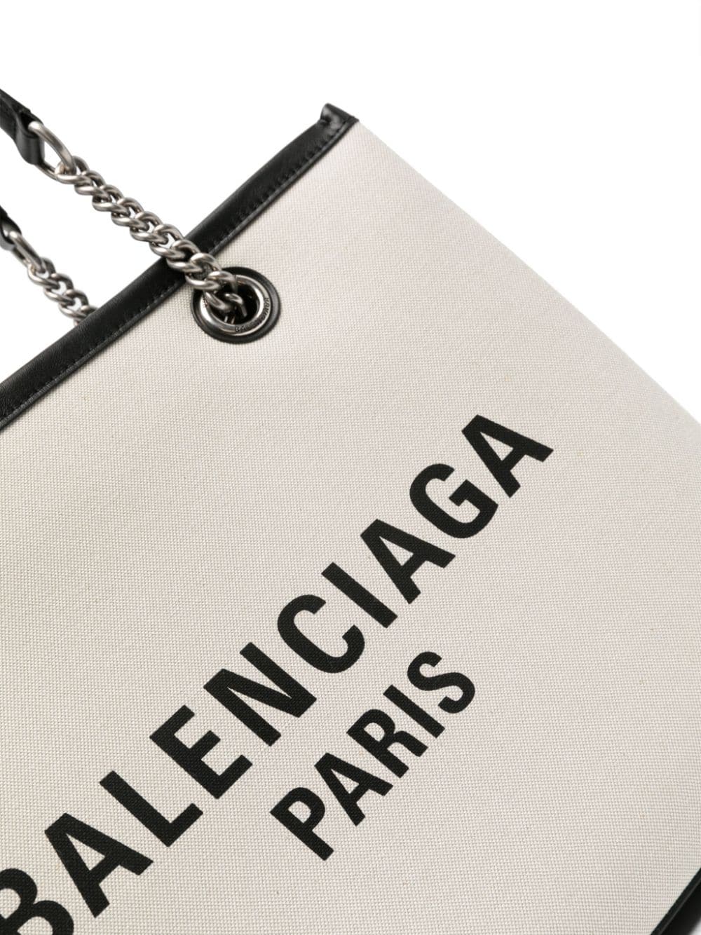 Balenciaga Canvas Logo Print Tote Bag Glam Steals