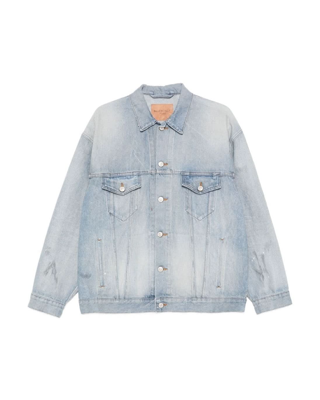 Balenciaga Clear Blue Jacket Coats & Jackets