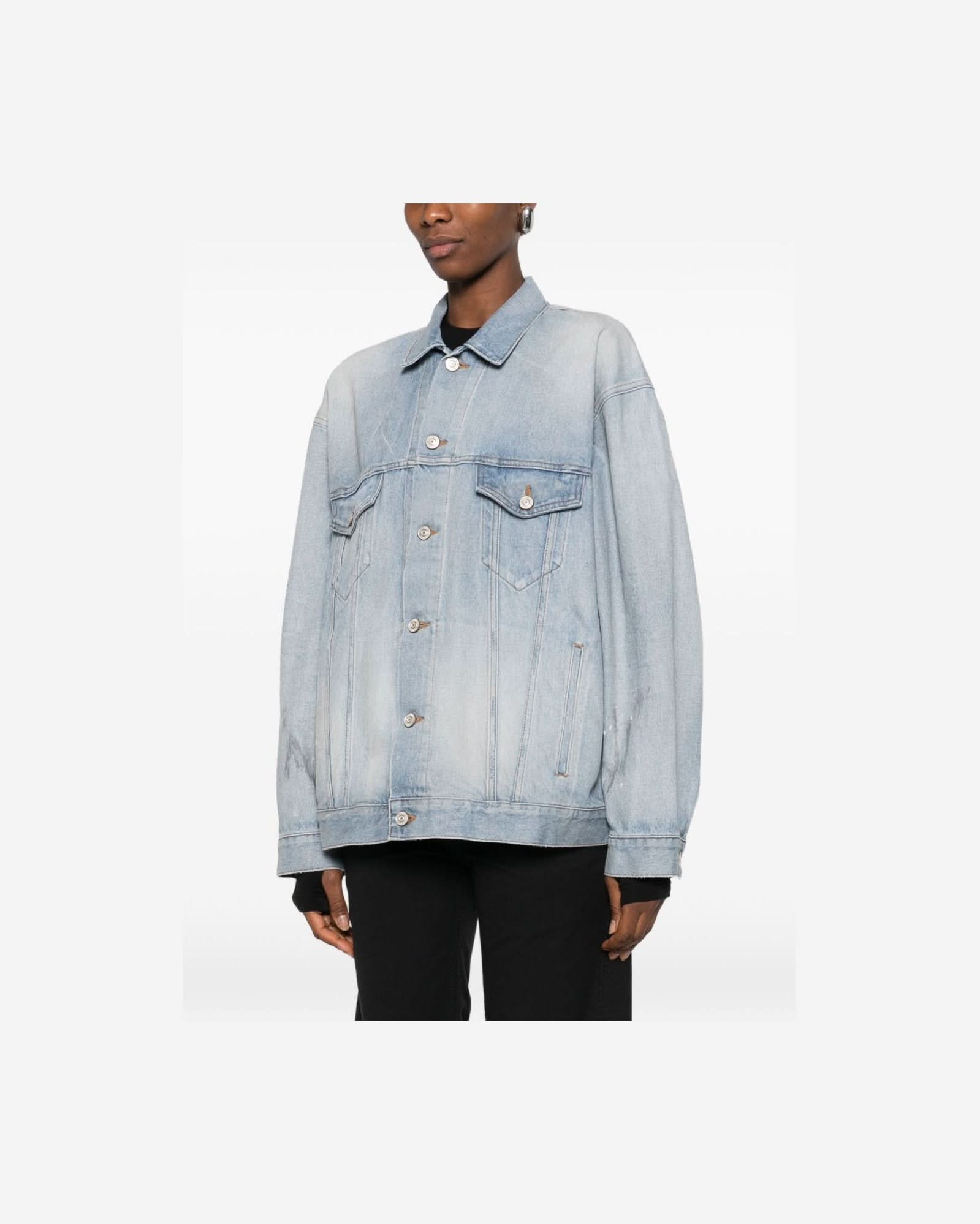 Balenciaga Clear Blue Jacket Coats & Jackets