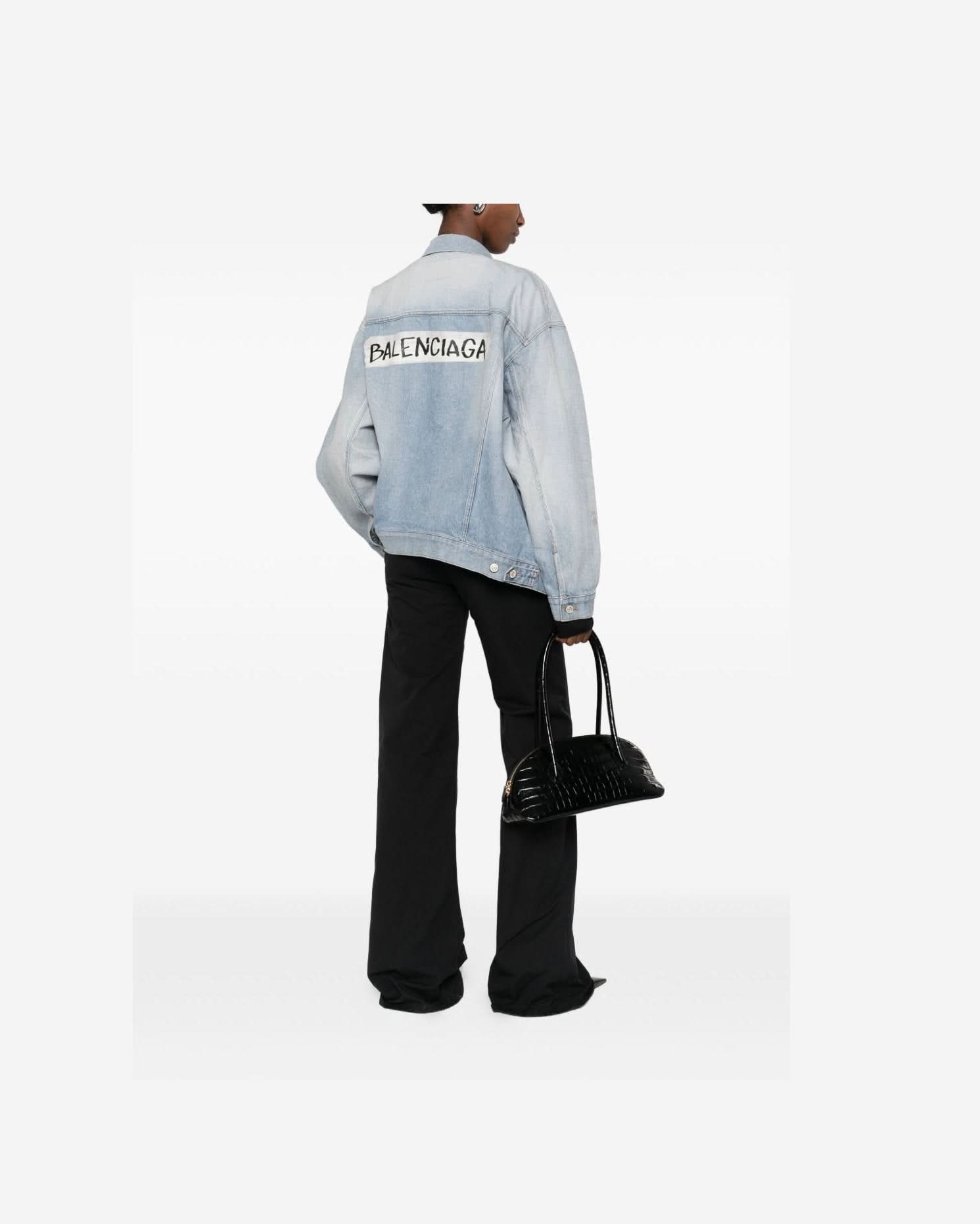 Balenciaga Clear Blue Jacket Coats & Jackets
