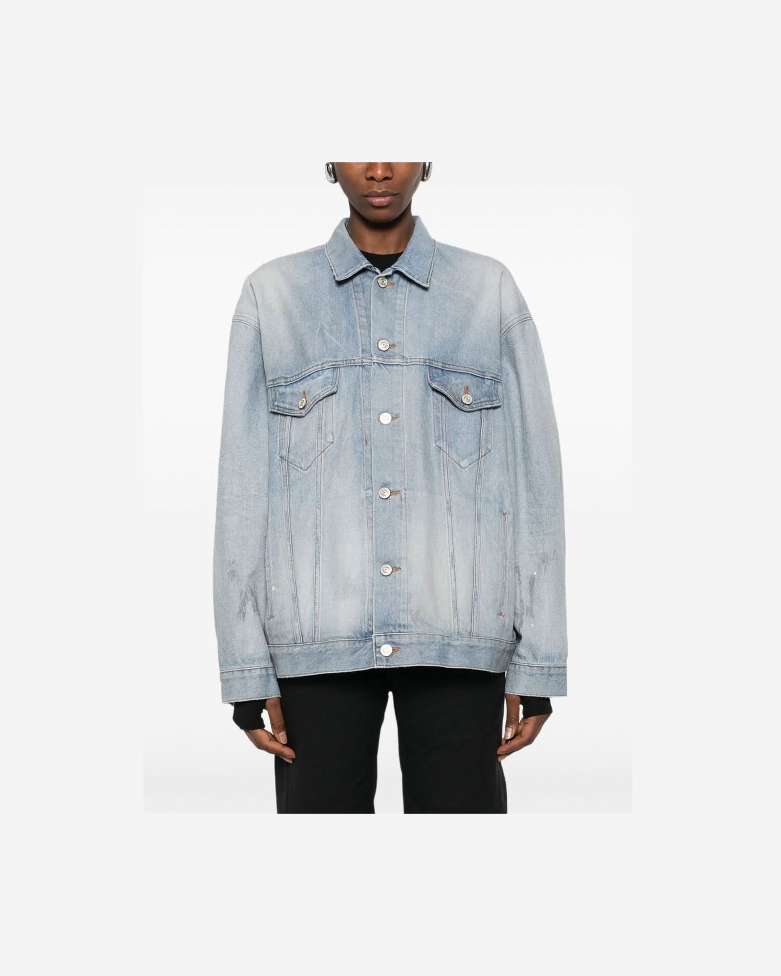 Balenciaga Clear Blue Jacket Coats & Jackets