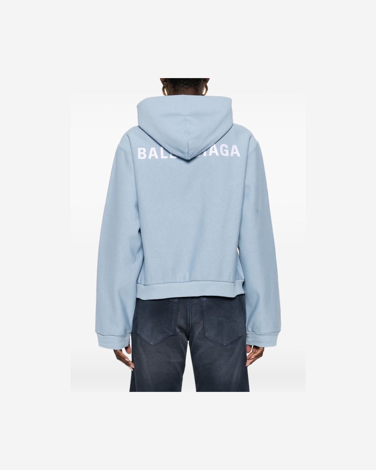 Balenciaga Clear Blue Sweater Glam Steals