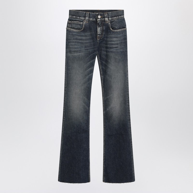 Balenciaga Dark Blue Bootcut Slim Fit Jeans Glam Steals